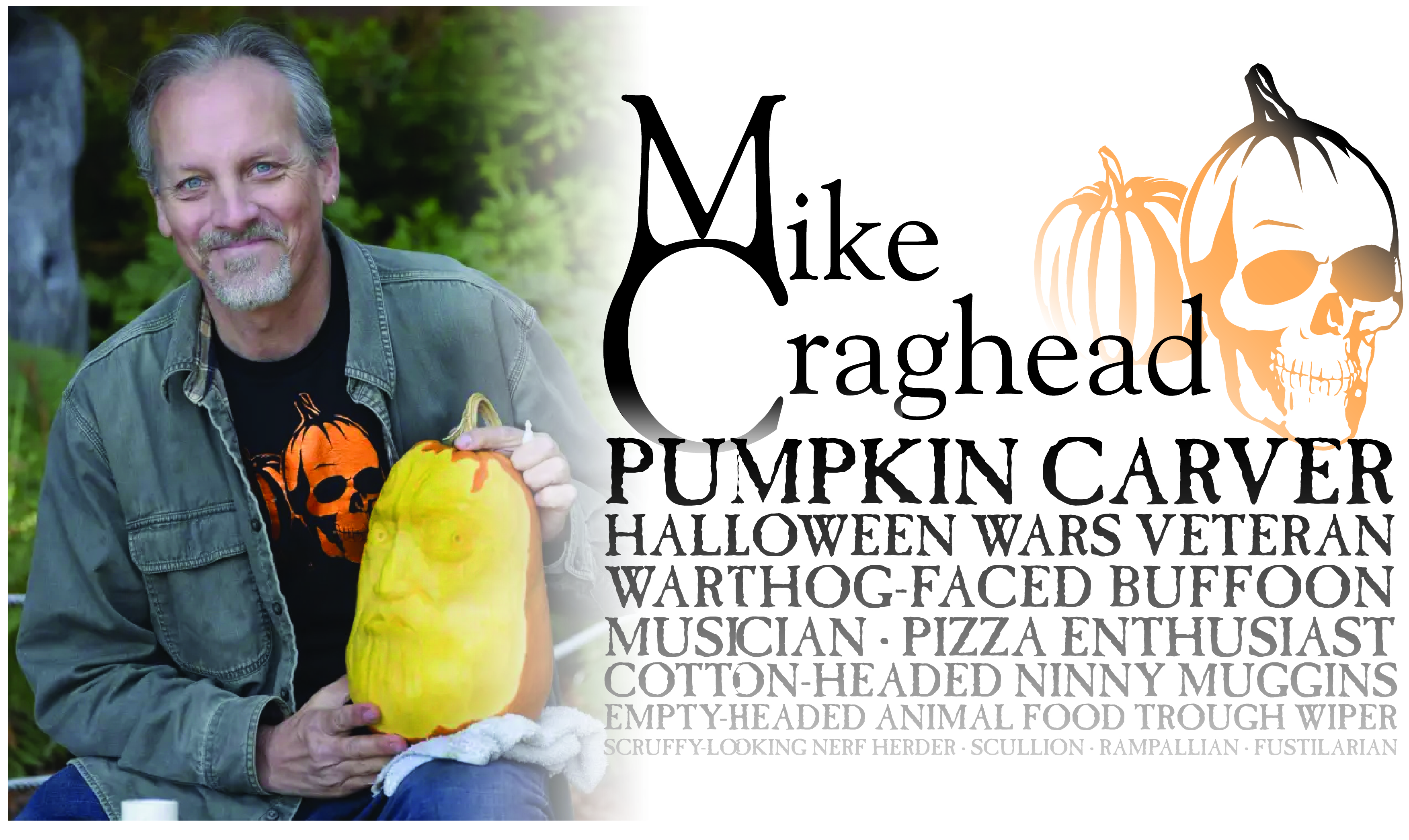 This is what Mike looks like when he is holding a pumpkin at a zoo (Photo Courtesy of Sequoia Park Zoo Foundation).